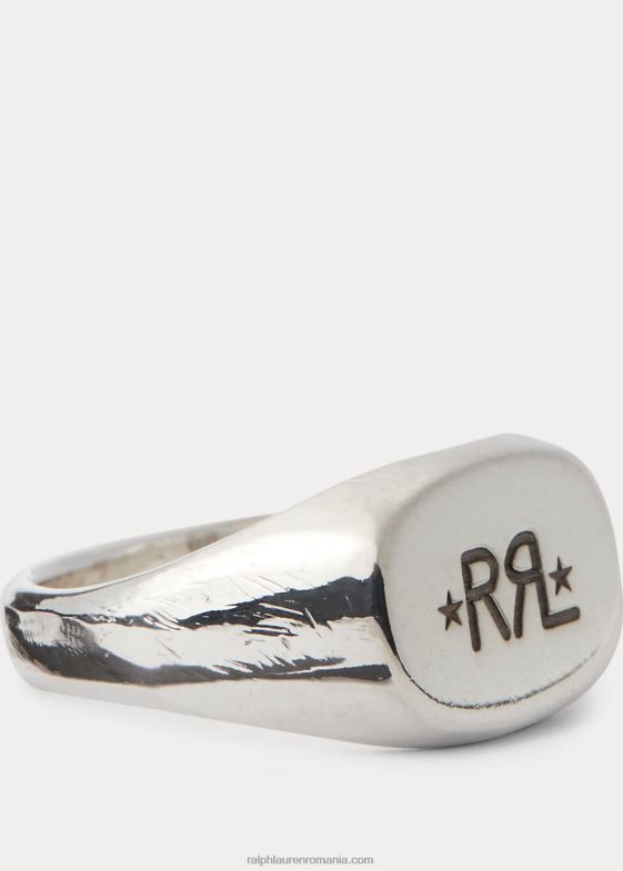 argint bărbați Ralph Lauren inel cu sigiliu din argint sterling realizat manual 046888888