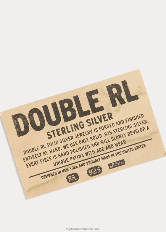 argint bărbați Ralph Lauren inel cu sigiliu din argint sterling realizat manual 046888888