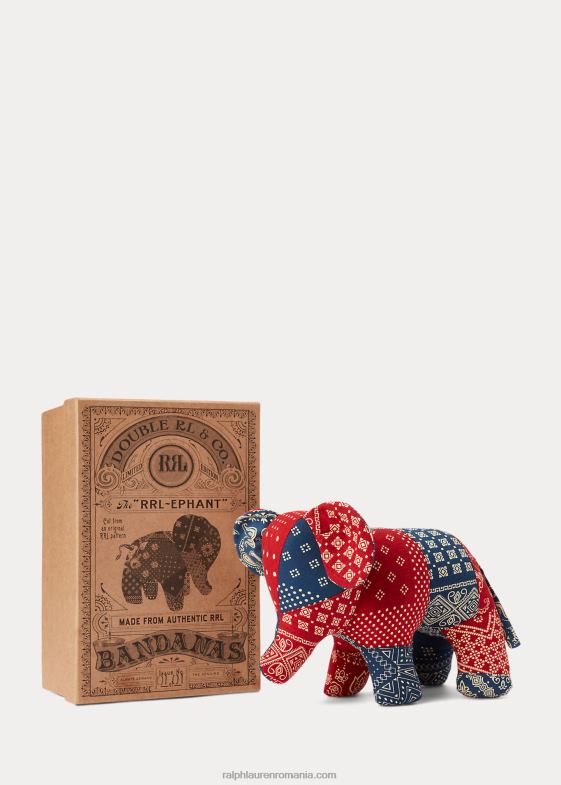 indigo/crem/rosu de curcan bărbați Ralph Lauren ediție limitată „the rrl-ephant” 046888841