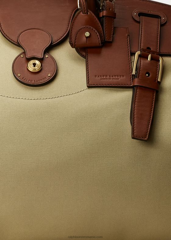 creta bărbați Ralph Lauren geantă cooper din pânză cu finisaje din piele 046888993