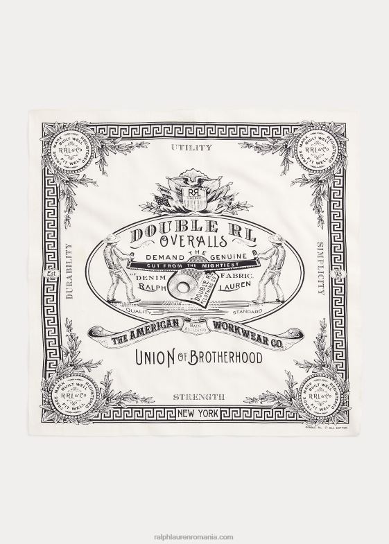 alb negru bărbați Ralph Lauren bandana grafica din bumbac 046885484