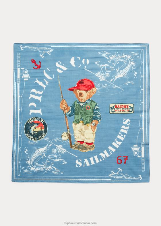 cambray bărbați Ralph Lauren bandana din bumbac urs polo 046882437