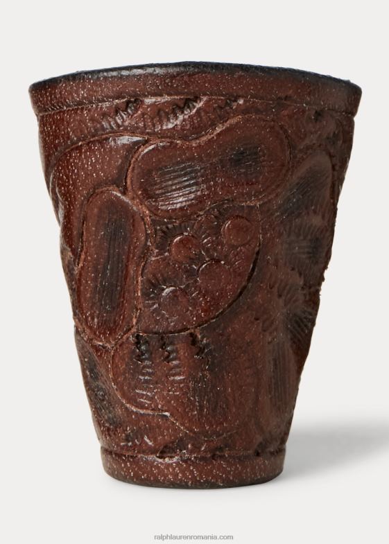 maro bărbați Ralph Lauren glisor bandana din piele prelucrat manual 046888884