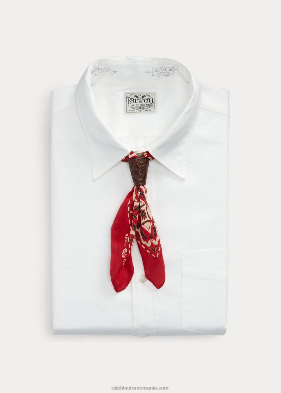 maro bărbați Ralph Lauren glisor bandana din piele prelucrat manual 046888884