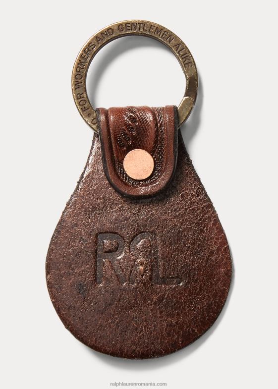 maro bărbați Ralph Lauren breloc din piele prelucrată 046888903