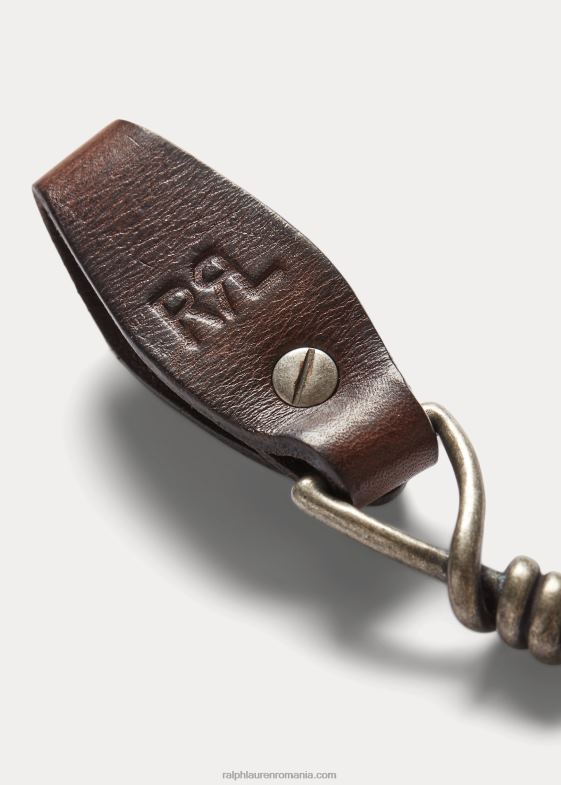maro inchis bărbați Ralph Lauren breloc din piele 046888879