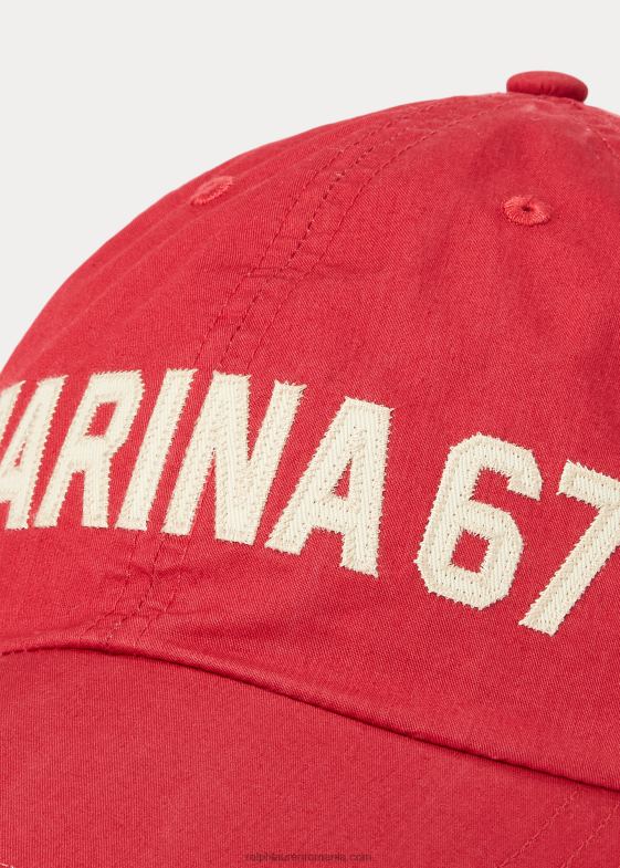 Ardei iute bărbați Ralph Lauren șapcă cu cic lung din twill aplicat 046882208