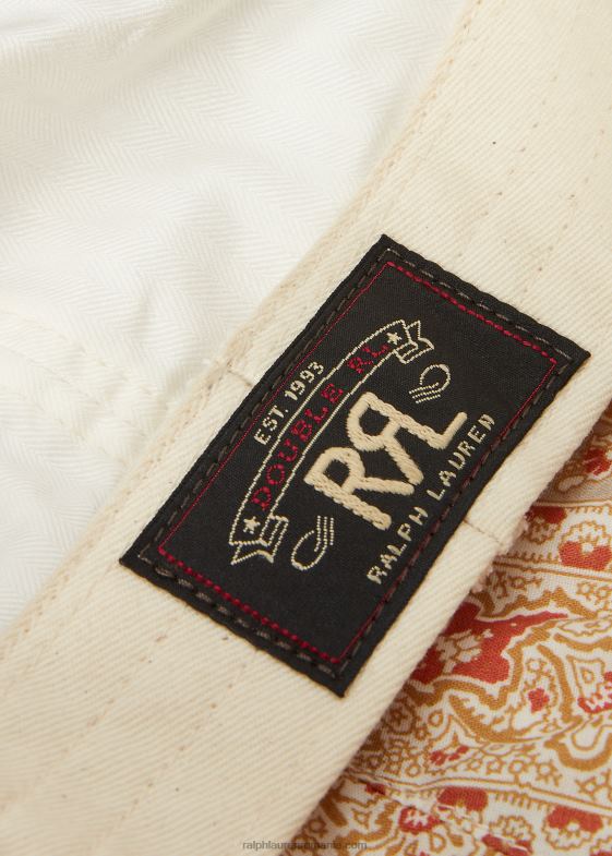 alb antic bărbați Ralph Lauren șapcă de știri din twill în oase de pește 046882228