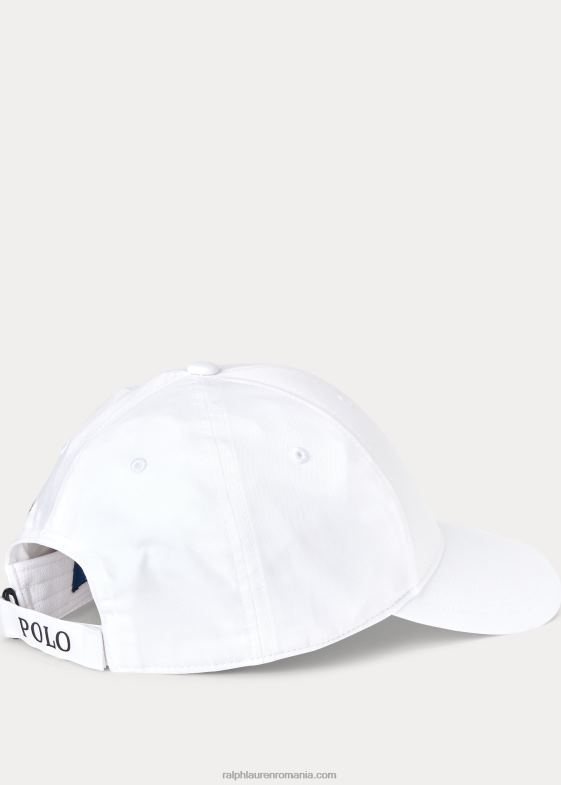 alb bărbați Ralph Lauren șapcă din twill 046882543