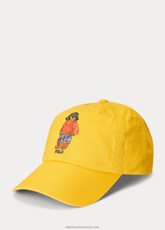 aripioare galbene bărbați Ralph Lauren șapcă cu minge din twill urs polo 046882443