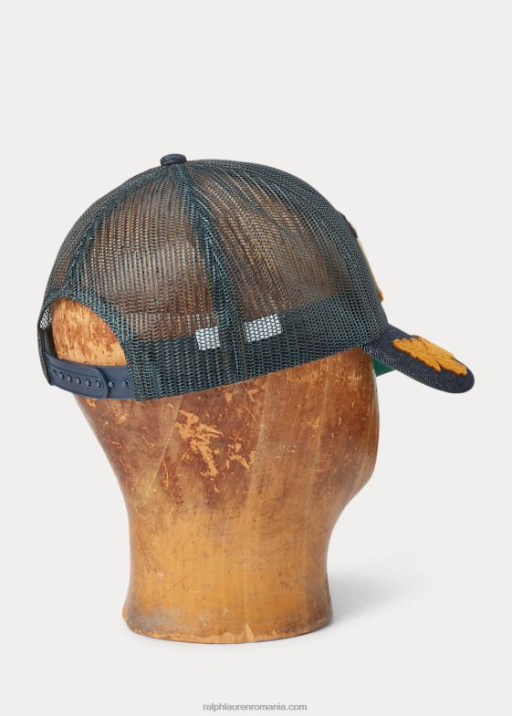 bleumarin/indigo bărbați Ralph Lauren șapcă trucker cu plasă cu logo 046888848