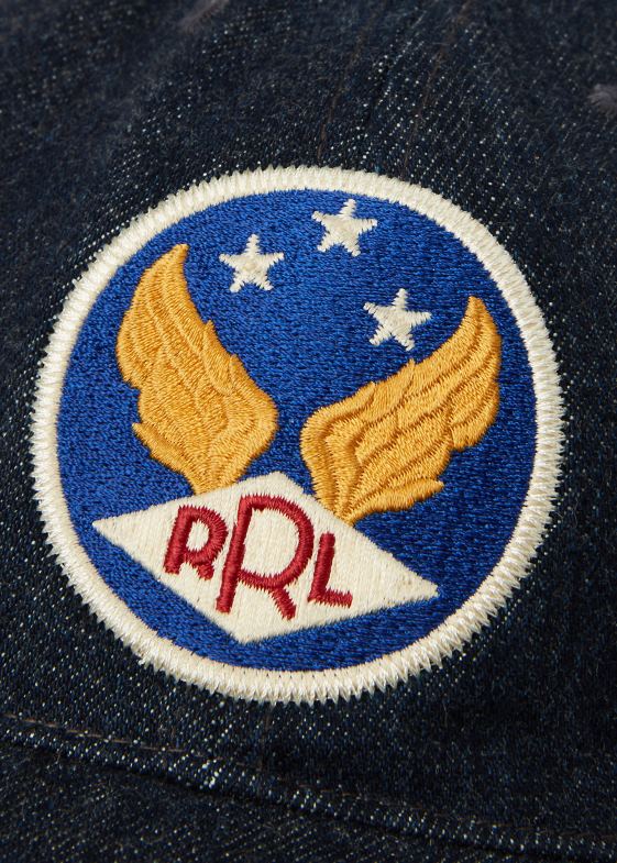 clătiți bărbați Ralph Lauren șapcă din denim cu logo înaripat 046888853