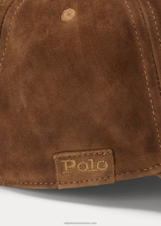 smith brown bărbați Ralph Lauren șapcă din piele de căprioară 046882752