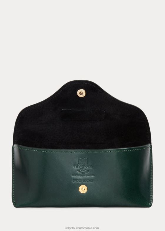 verde de curse britanic bărbați Ralph Lauren husa pentru ochelari din piele de căpăstru 046882477