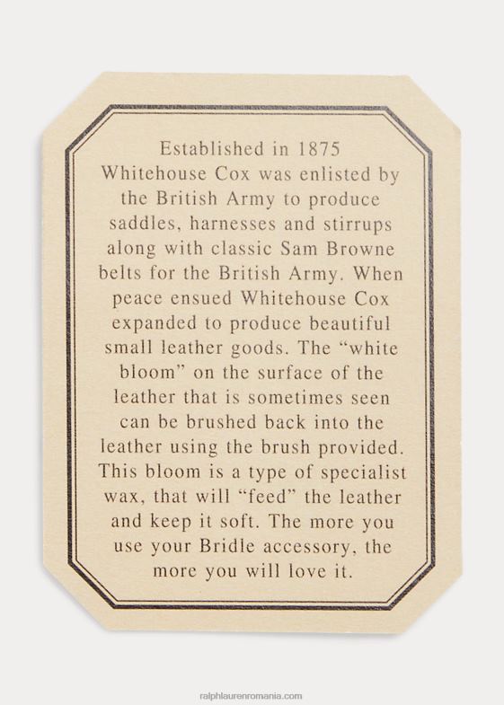 verde de curse britanic bărbați Ralph Lauren husa pentru ochelari din piele de căpăstru 046882477