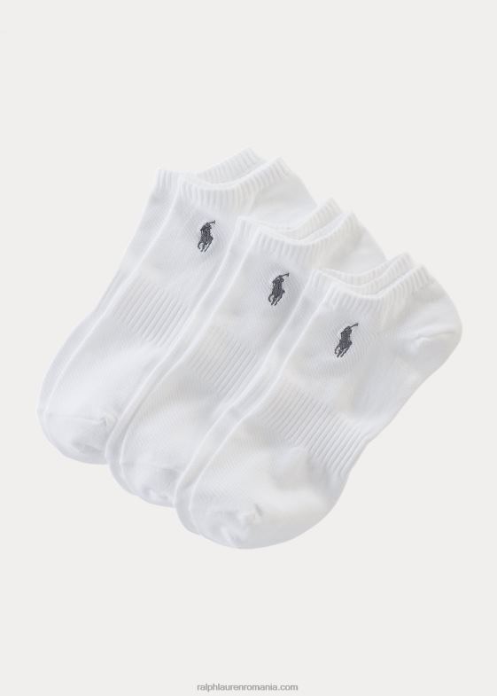 alb bărbați Ralph Lauren șosete sport pachet de 3 046888808
