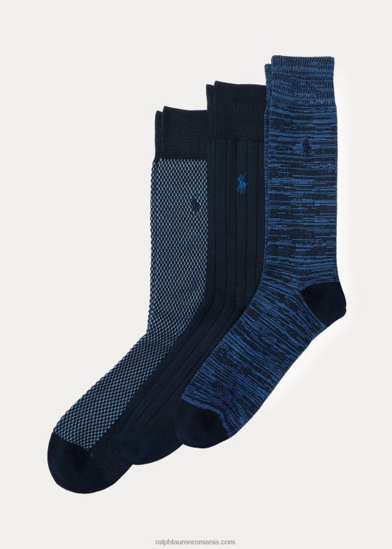marina bărbați Ralph Lauren șosete pantaloni birdseye, pachet de 3 046888789