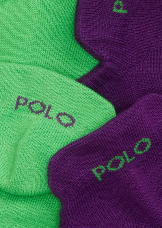 neon bărbați Ralph Lauren șosete decoltate cu logo, pachet de 6 046882306