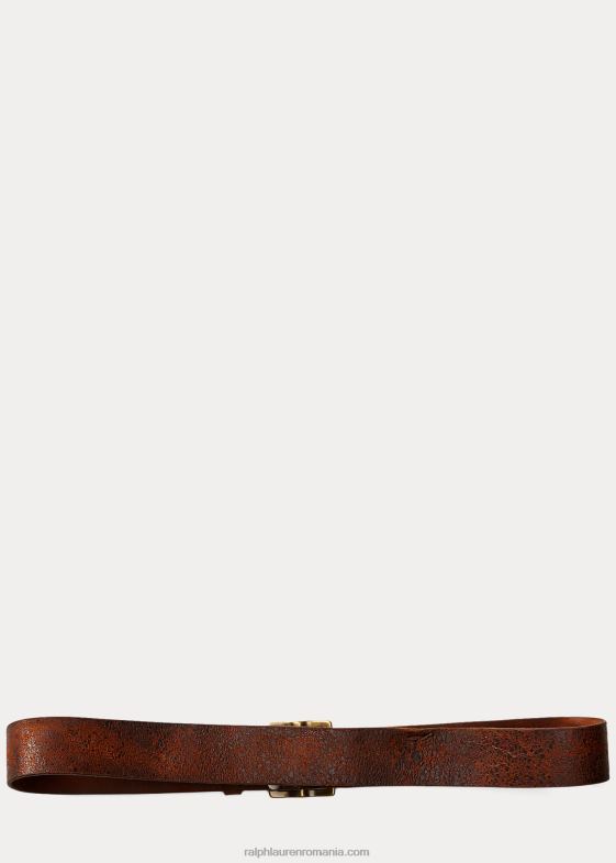 bronz îndurerat bărbați Ralph Lauren curea din piele învechită 046888894