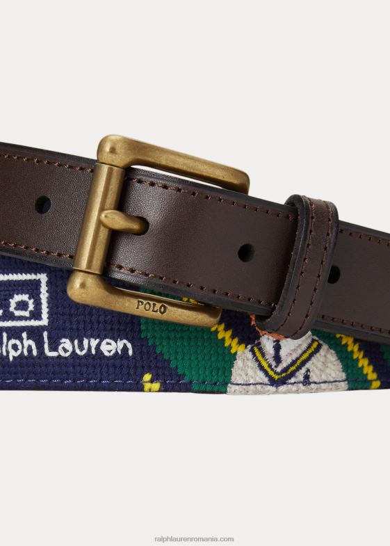 multi bărbați Ralph Lauren curea cu urs cu dungi polo 046882405