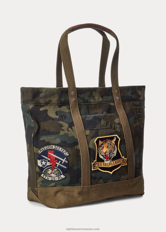 camuflaj bărbați Ralph Lauren toc de pânză 046888769