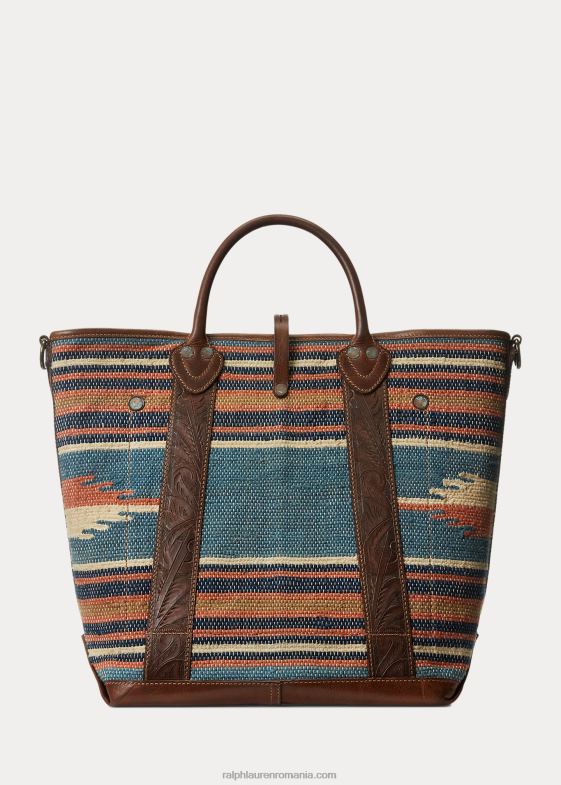 indigo multi/maro bărbați Ralph Lauren toc din jacquard țesut manual 046882226