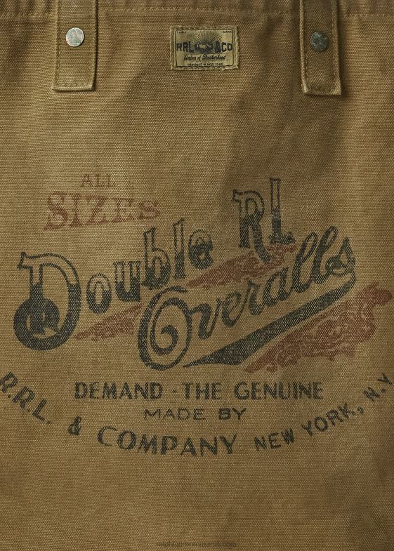 kaki bărbați Ralph Lauren geanta pentru dulgher din pânză cu logo 046888827