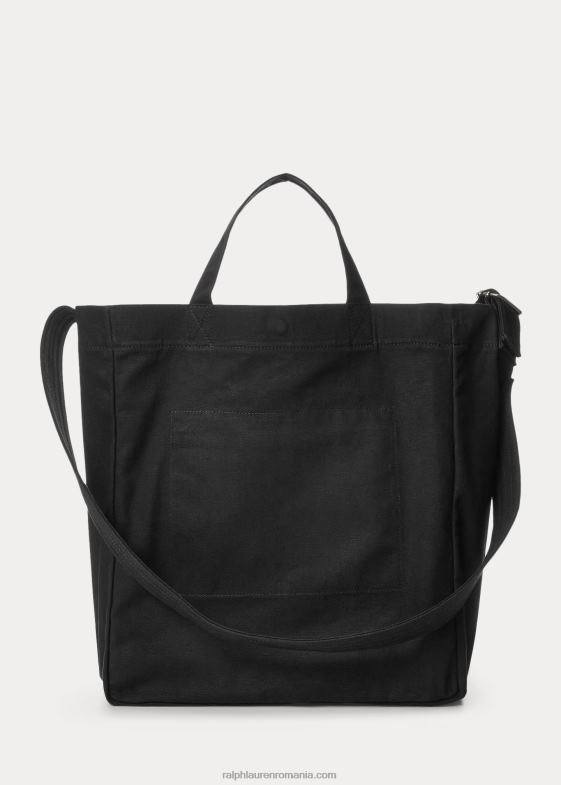 negru bărbați Ralph Lauren tote shopper din pânză 046885245