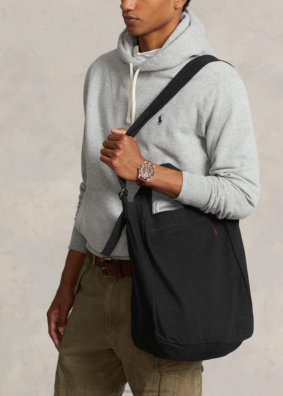negru bărbați Ralph Lauren tote shopper din pânză 046885245