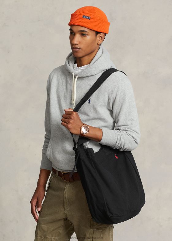 negru bărbați Ralph Lauren tote shopper din pânză 046885245