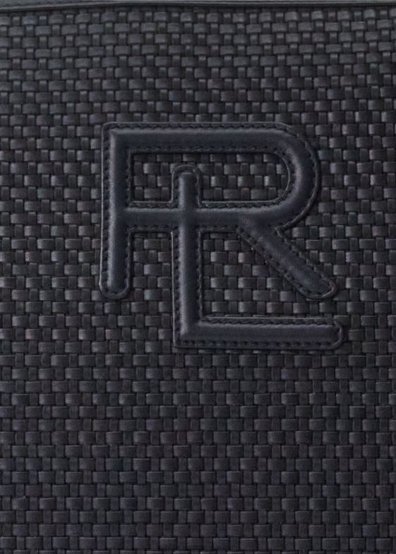 președinte marinei bărbați Ralph Lauren geantă messenger din piele de vițel împletită 046888960