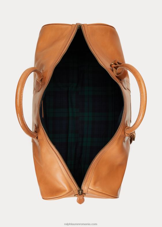 bronzat bărbați Ralph Lauren portbaga din piele de patrimoniu 046882381