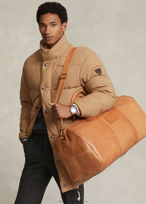 bronzat bărbați Ralph Lauren portbaga din piele de patrimoniu 046882381