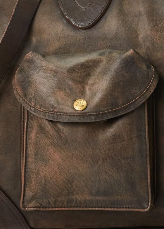 negru peste maro bărbați Ralph Lauren borcană din piele 046885154