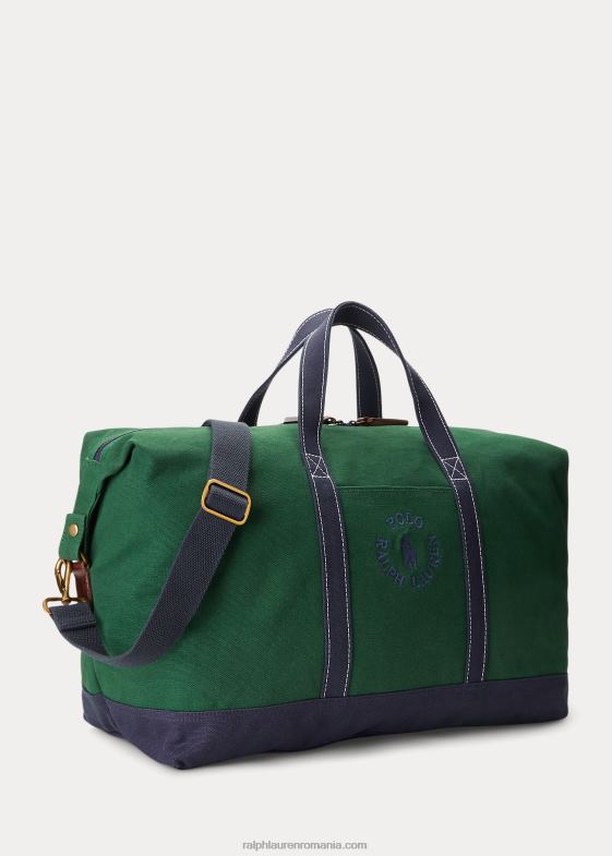 newport navy/new forest bărbați Ralph Lauren duffel din pânză cu logo brodat 046882480