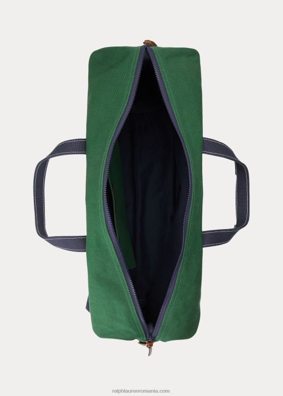 newport navy/new forest bărbați Ralph Lauren duffel din pânză cu logo brodat 046882480