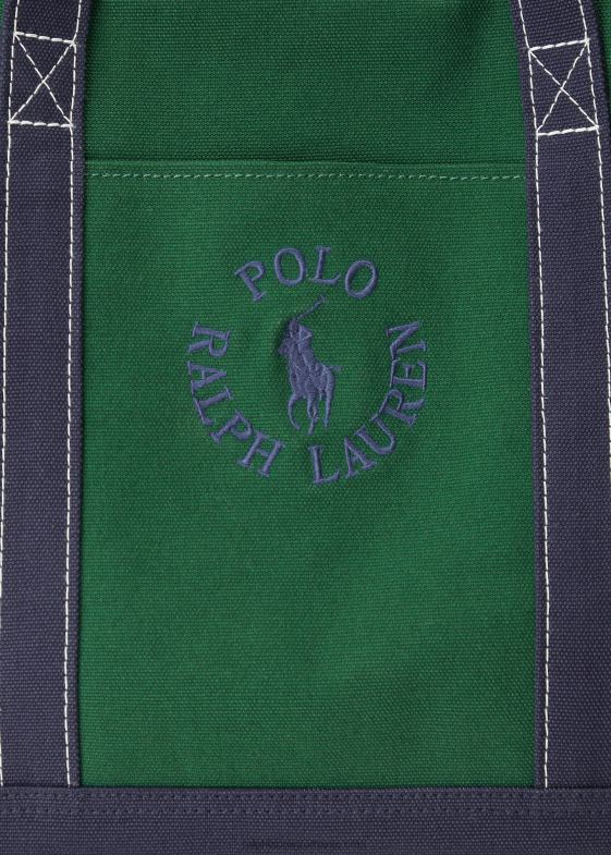 newport navy/new forest bărbați Ralph Lauren duffel din pânză cu logo brodat 046882480