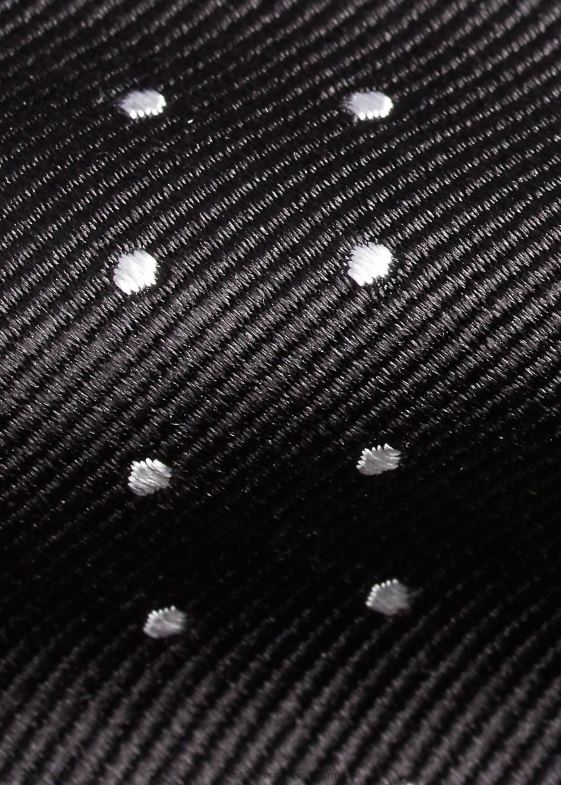 alb negru bărbați Ralph Lauren dot matase repp cravata ingusta 046888796