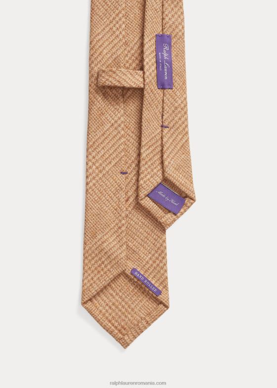 cămilă/maro bărbați Ralph Lauren cravată din lână în carouri Glen 046888927