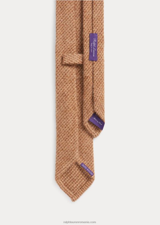 cămilă/maro bărbați Ralph Lauren cravată din tweed de lână periată 046888922