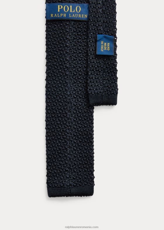 marina bărbați Ralph Lauren cravată de mătase tricotată 046882245