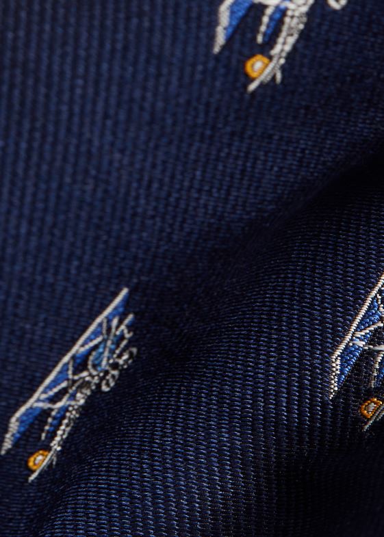 marina bărbați Ralph Lauren cravată repp de mătase cu model aviatic 046882517