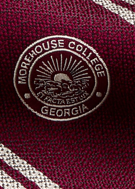 maro/alb bărbați Ralph Lauren colecția morehouse crest tie 046882641