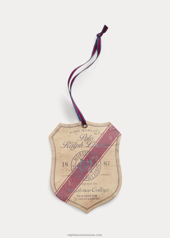 maro/alb bărbați Ralph Lauren colecția morehouse crest tie 046882641