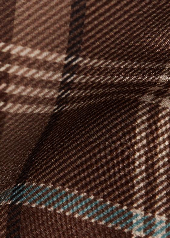 maro deschis multi bărbați Ralph Lauren cravată din crepon de mătase cu imprimeu tartan 046888923