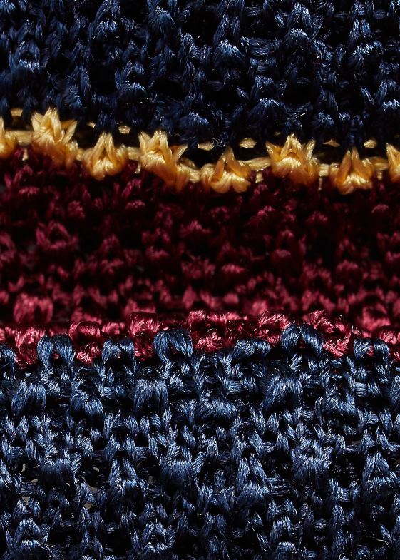 vin/marine/aur bărbați Ralph Lauren cravată din mătase tricot în dungi 046882283