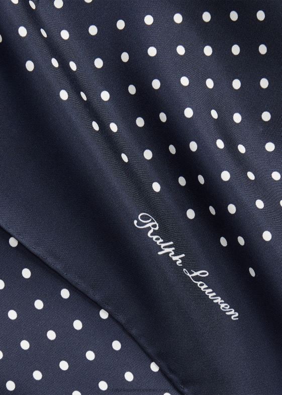 marina bărbați Ralph Lauren eșarfă de mătase cu buline 046889019