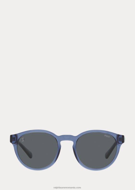 albastru transp lucios bărbați Ralph Lauren ochelarii de soare Earth Polo 046882427