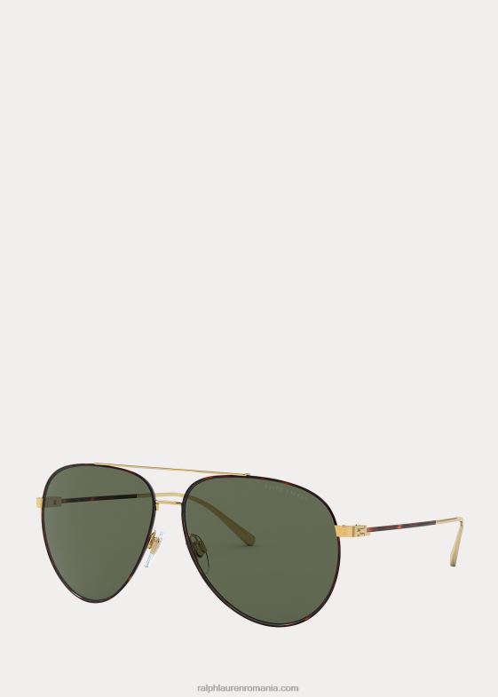 aur strălucitor bărbați Ralph Lauren ochelari de soare city pilot 046882668