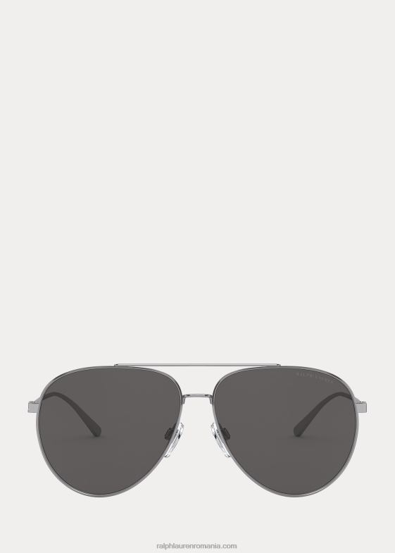 gunmetal lucios bărbați Ralph Lauren ochelari de soare city pilot 046882669
